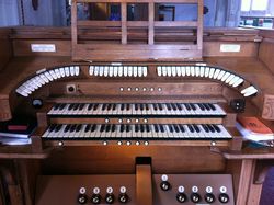 St James the Great Colchester Organ Console