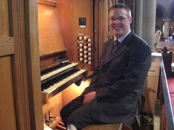 Andrew West at the Organ of Christ Church, Watford
