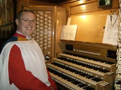 Andrew West at Norwich Cathedral