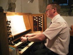 Andrew West at the Organ of Pinner Parish Church
