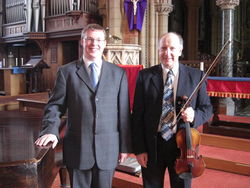 Andrew West with Stephen Brown