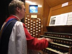 Andrew West at the Organ of Bristol Cathedral